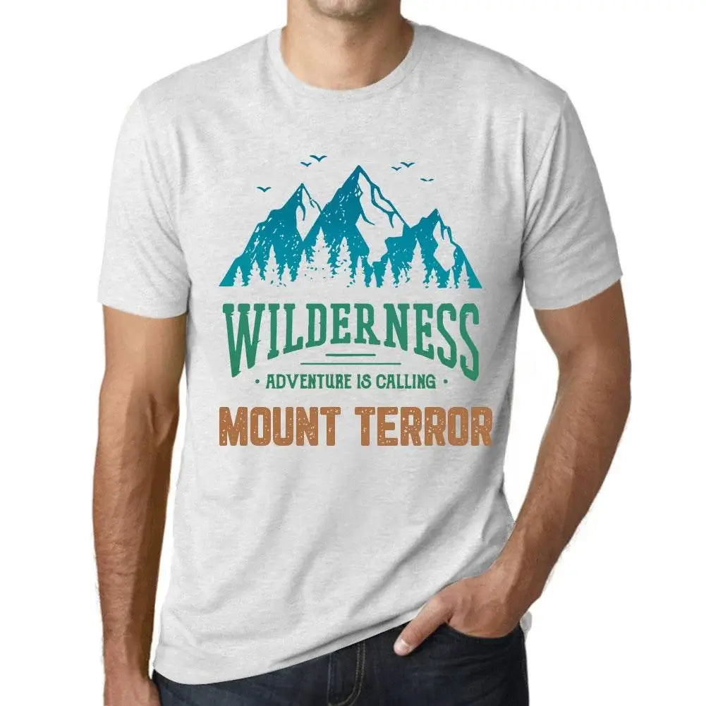 Men's Graphic T-Shirt Wilderness, Adventure Is Calling Mount Terror Eco-Friendly Limited Edition Short Sleeve Tee-Shirt Vintage Birthday Gift Novelty