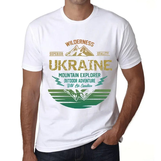 Men's Graphic T-Shirt Outdoor Adventure, Wilderness, Mountain Explorer Ukraine Eco-Friendly Limited Edition Short Sleeve Tee-Shirt Vintage Birthday Gift Novelty