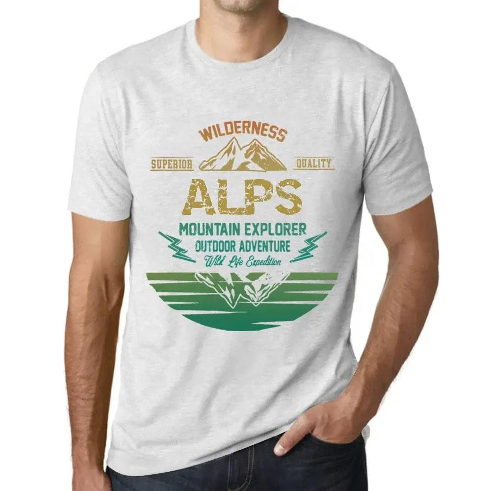 Men's Graphic T-Shirt Outdoor Adventure, Wilderness, Mountain Explorer Alps Eco-Friendly Limited Edition Short Sleeve Tee-Shirt Vintage Birthday Gift Novelty