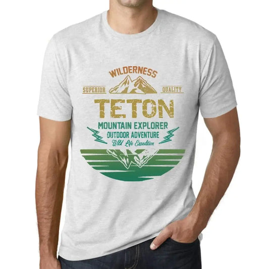 Men's Graphic T-Shirt Outdoor Adventure, Wilderness, Mountain Explorer Teton Eco-Friendly Limited Edition Short Sleeve Tee-Shirt Vintage Birthday Gift Novelty