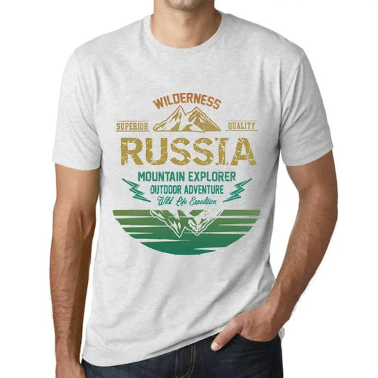 Men's Graphic T-Shirt Outdoor Adventure, Wilderness, Mountain Explorer Russia Eco-Friendly Limited Edition Short Sleeve Tee-Shirt Vintage Birthday Gift Novelty