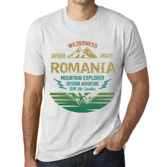 Men's Graphic T-Shirt Outdoor Adventure, Wilderness, Mountain Explorer Romania Eco-Friendly Limited Edition Short Sleeve Tee-Shirt Vintage Birthday Gift Novelty