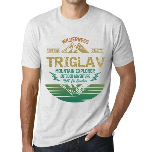 Men's Graphic T-Shirt Outdoor Adventure, Wilderness, Mountain Explorer Triglav Eco-Friendly Limited Edition Short Sleeve Tee-Shirt Vintage Birthday Gift Novelty