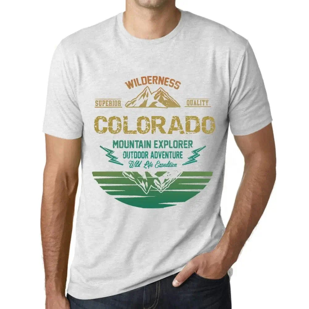Men's Graphic T-Shirt Outdoor Adventure, Wilderness, Mountain Explorer Colorado Eco-Friendly Limited Edition Short Sleeve Tee-Shirt Vintage Birthday Gift Novelty