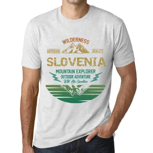 Men's Graphic T-Shirt Outdoor Adventure, Wilderness, Mountain Explorer Slovenia Eco-Friendly Limited Edition Short Sleeve Tee-Shirt Vintage Birthday Gift Novelty
