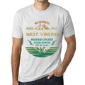 Men's Graphic T-Shirt Outdoor Adventure, Wilderness, Mountain Explorer West Virginia Eco-Friendly Limited Edition Short Sleeve Tee-Shirt Vintage Birthday Gift Novelty