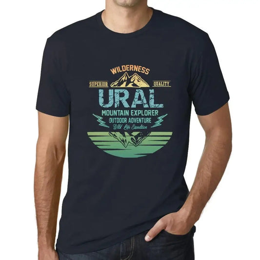 Men's Graphic T-Shirt Outdoor Adventure, Wilderness, Mountain Explorer Ural Eco-Friendly Limited Edition Short Sleeve Tee-Shirt Vintage Birthday Gift Novelty