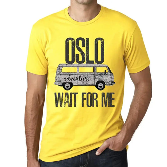 Men's Graphic T-Shirt Adventure Wait For Me In Oslo Limited Edition Short Sleeve Tee-Shirt Vintage Birthday Gift Novelty