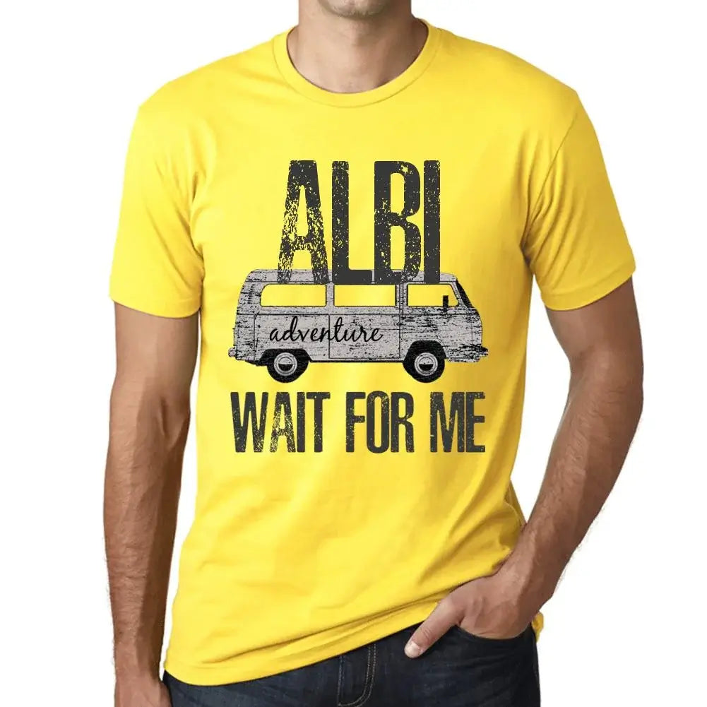 Men's Graphic T-Shirt Adventure Wait For Me In Albi Limited Edition Short Sleeve Tee-Shirt Vintage Birthday Gift Novelty