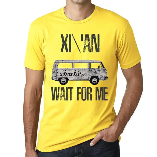 Men's Graphic T-Shirt Adventure Wait For Me In Xi'an Limited Edition Short Sleeve Tee-Shirt Vintage Birthday Gift Novelty