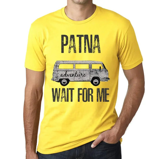 Men's Graphic T-Shirt Adventure Wait For Me In Patna Limited Edition Short Sleeve Tee-Shirt Vintage Birthday Gift Novelty