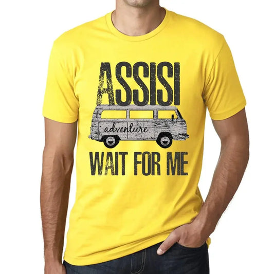 Men's Graphic T-Shirt Adventure Wait For Me In Assisi Limited Edition Short Sleeve Tee-Shirt Vintage Birthday Gift Novelty