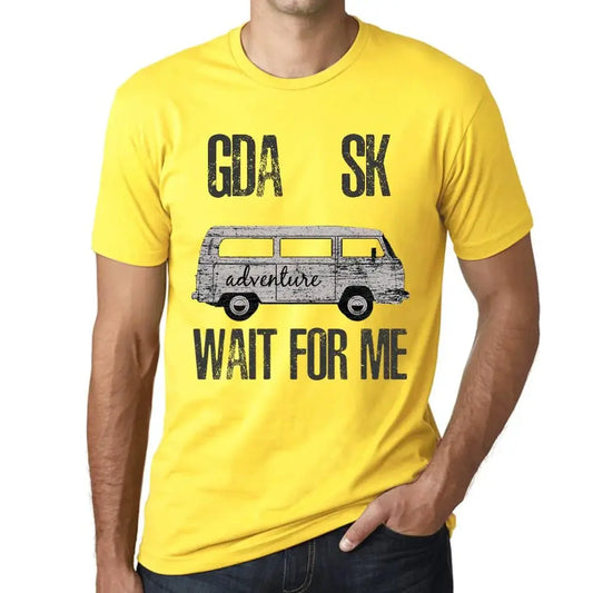 Men's Graphic T-Shirt Adventure Wait For Me In Gdańsk Limited Edition Short Sleeve Tee-Shirt Vintage Birthday Gift Novelty