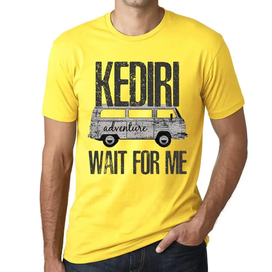 Men's Graphic T-Shirt Adventure Wait For Me In Kediri Limited Edition Short Sleeve Tee-Shirt Vintage Birthday Gift Novelty