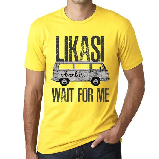 Men's Graphic T-Shirt Adventure Wait For Me In Likasi Limited Edition Short Sleeve Tee-Shirt Vintage Birthday Gift Novelty