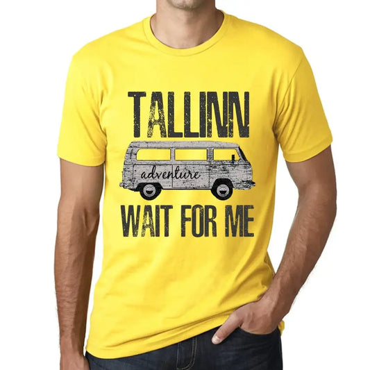 Men's Graphic T-Shirt Adventure Wait For Me In Tallinn Limited Edition Short Sleeve Tee-Shirt Vintage Birthday Gift Novelty