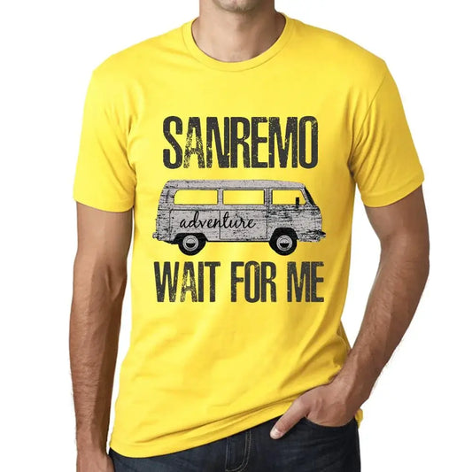 Men's Graphic T-Shirt Adventure Wait For Me In Sanremo Eco-Friendly Limited Edition Short Sleeve Tee-Shirt Vintage Birthday Gift Novelty