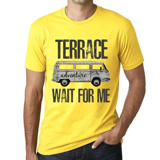 Men's Graphic T-Shirt Adventure Wait For Me In Terrace Limited Edition Short Sleeve Tee-Shirt Vintage Birthday Gift Novelty
