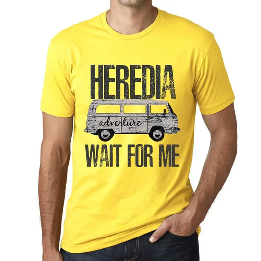 Men's Graphic T-Shirt Adventure Wait For Me In Heredia Limited Edition Short Sleeve Tee-Shirt Vintage Birthday Gift Novelty