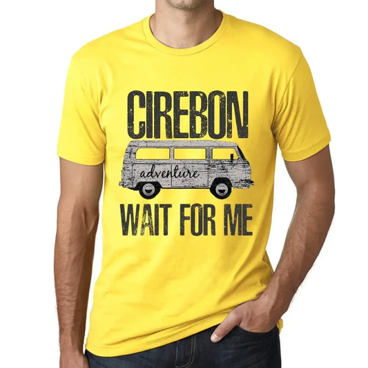 Men's Graphic T-Shirt Adventure Wait For Me In Cirebon Limited Edition Short Sleeve Tee-Shirt Vintage Birthday Gift Novelty
