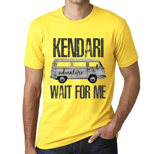 Men's Graphic T-Shirt Adventure Wait For Me In Kendari Limited Edition Short Sleeve Tee-Shirt Vintage Birthday Gift Novelty