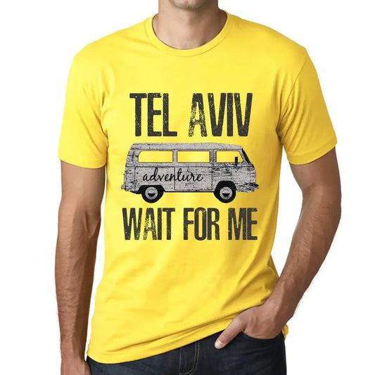 Men's Graphic T-Shirt Adventure Wait For Me In Tel Aviv Limited Edition Short Sleeve Tee-Shirt Vintage Birthday Gift Novelty