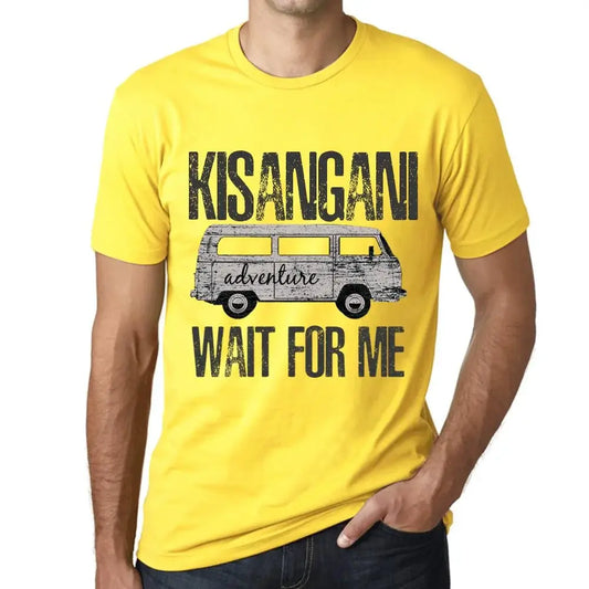 Men's Graphic T-Shirt Adventure Wait For Me In Kisangani Limited Edition Short Sleeve Tee-Shirt Vintage Birthday Gift Novelty