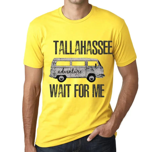 Men's Graphic T-Shirt Adventure Wait For Me In Tallahassee Limited Edition Short Sleeve Tee-Shirt Vintage Birthday Gift Novelty