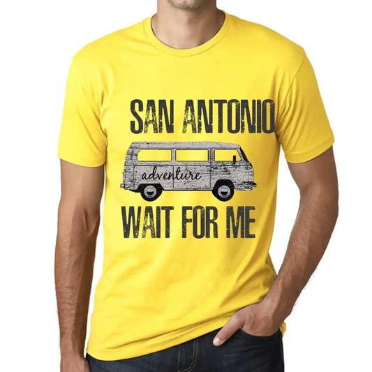 Men's Graphic T-Shirt Adventure Wait For Me In San Antonio Limited Edition Short Sleeve Tee-Shirt Vintage Birthday Gift Novelty