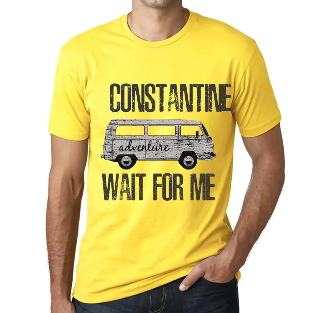 Men's Graphic T-Shirt Adventure Wait For Me In Constantine Limited Edition Short Sleeve Tee-Shirt Vintage Birthday Gift Novelty