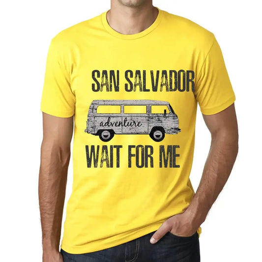 Men's Graphic T-Shirt Adventure Wait For Me In San Salvador Limited Edition Short Sleeve Tee-Shirt Vintage Birthday Gift Novelty