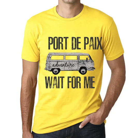 Men's Graphic T-Shirt Adventure Wait For Me In Port De Paix Limited Edition Short Sleeve Tee-Shirt Vintage Birthday Gift Novelty