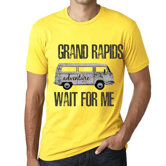 Men's Graphic T-Shirt Adventure Wait For Me In Grand Rapids Limited Edition Short Sleeve Tee-Shirt Vintage Birthday Gift Novelty
