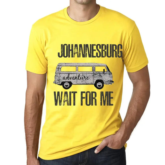 Men's Graphic T-Shirt Adventure Wait For Me In Johannesburg Limited Edition Short Sleeve Tee-Shirt Vintage Birthday Gift Novelty