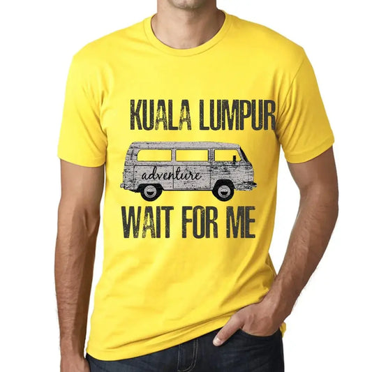 Men's Graphic T-Shirt Adventure Wait For Me In Kuala Lumpur Limited Edition Short Sleeve Tee-Shirt Vintage Birthday Gift Novelty