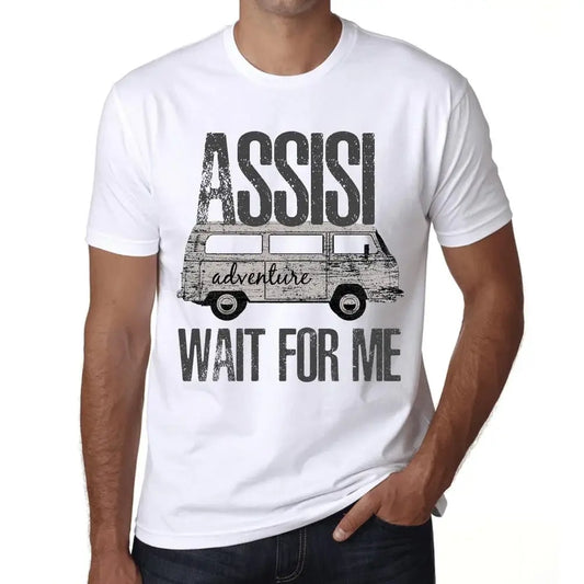 Men's Graphic T-Shirt Adventure Wait For Me In Assisi Limited Edition Short Sleeve Tee-Shirt Vintage Birthday Gift Novelty