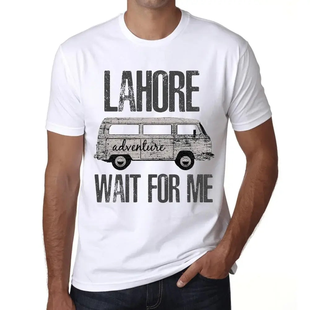 Men's Graphic T-Shirt Adventure Wait For Me In Lahore Limited Edition Short Sleeve Tee-Shirt Vintage Birthday Gift Novelty