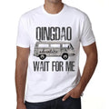 Men's Graphic T-Shirt Adventure Wait For Me In Qingdao Limited Edition Short Sleeve Tee-Shirt Vintage Birthday Gift Novelty