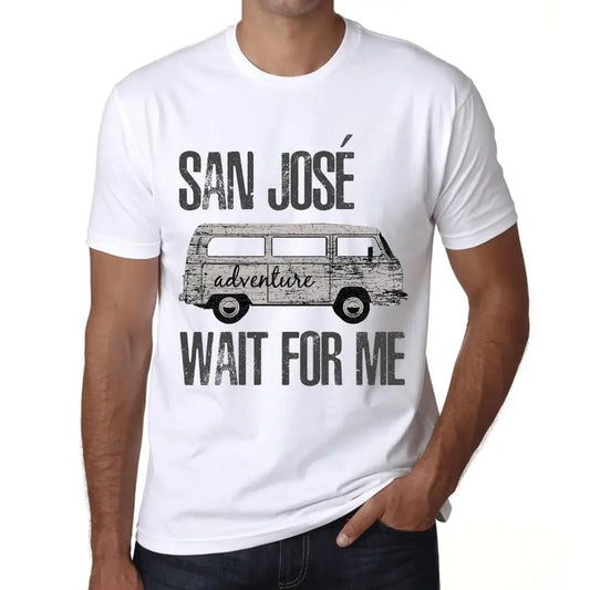 Men's Graphic T-Shirt Adventure Wait For Me In San José Limited Edition Short Sleeve Tee-Shirt Vintage Birthday Gift Novelty