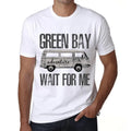 Men's Graphic T-Shirt Adventure Wait For Me In Green Bay Limited Edition Short Sleeve Tee-Shirt Vintage Birthday Gift Novelty