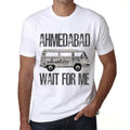 Men's Graphic T-Shirt Adventure Wait For Me In Ahmedabad Limited Edition Short Sleeve Tee-Shirt Vintage Birthday Gift Novelty