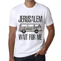 Men's Graphic T-Shirt Adventure Wait For Me In Jerusalem Limited Edition Short Sleeve Tee-Shirt Vintage Birthday Gift Novelty