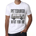 Men's Graphic T-Shirt Adventure Wait For Me In Pittsburgh Limited Edition Short Sleeve Tee-Shirt Vintage Birthday Gift Novelty