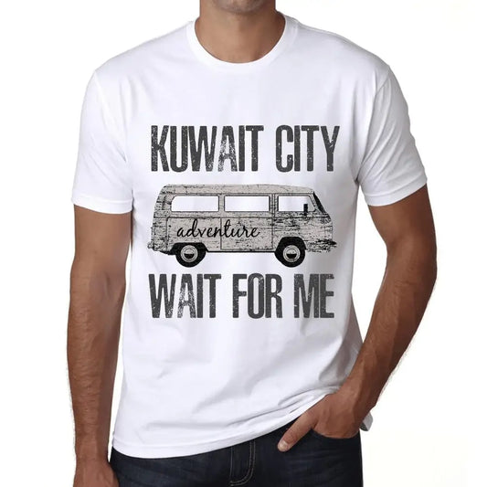 Men's Graphic T-Shirt Adventure Wait For Me In Kuwait City Limited Edition Short Sleeve Tee-Shirt Vintage Birthday Gift Novelty