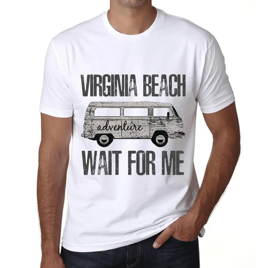 Men's Graphic T-Shirt Adventure Wait For Me In Virginia Beach Limited Edition Short Sleeve Tee-Shirt Vintage Birthday Gift Novelty