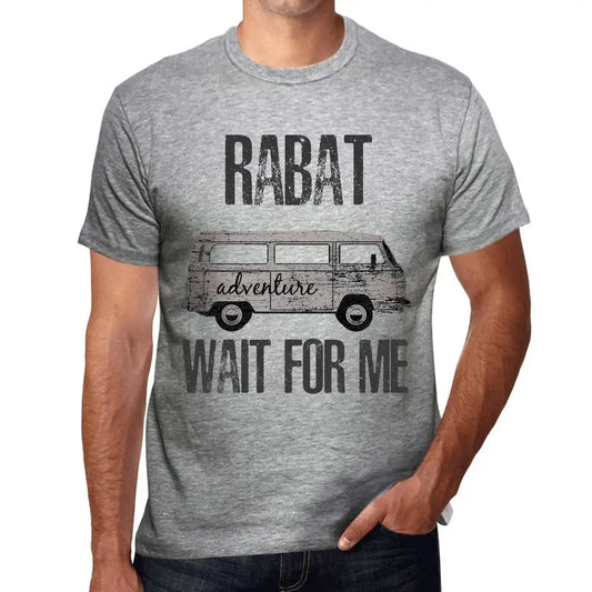 Men's Graphic T-Shirt Adventure Wait For Me In Rabat Limited Edition Short Sleeve Tee-Shirt Vintage Birthday Gift Novelty