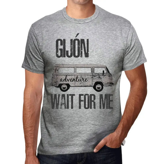 Men's Graphic T-Shirt Adventure Wait For Me In Gijón Limited Edition Short Sleeve Tee-Shirt Vintage Birthday Gift Novelty