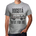 Men's Graphic T-Shirt Adventure Wait For Me In Bogotá Limited Edition Short Sleeve Tee-Shirt Vintage Birthday Gift Novelty