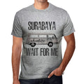 Men's Graphic T-Shirt Adventure Wait For Me In Surabaya Limited Edition Short Sleeve Tee-Shirt Vintage Birthday Gift Novelty