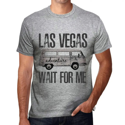 Men's Graphic T-Shirt Adventure Wait For Me In Las Vegas Limited Edition Short Sleeve Tee-Shirt Vintage Birthday Gift Novelty